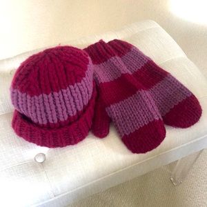 Marc Jacobs Hat and Mitten set 100%wool
